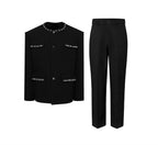 FSTS Royal Noir Embellished Suit Set