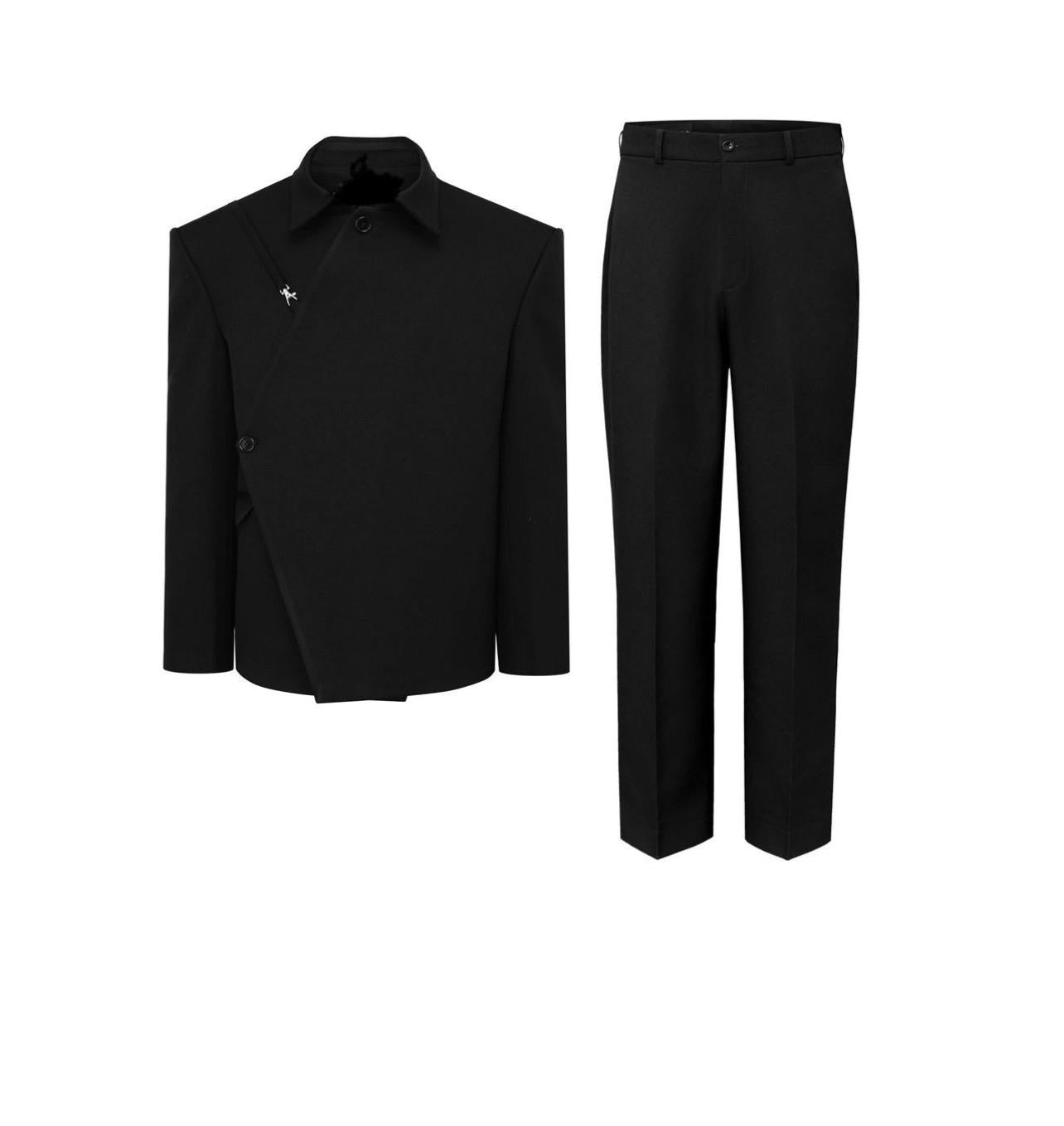 FSTS Royal Noir Embellished Suit Set