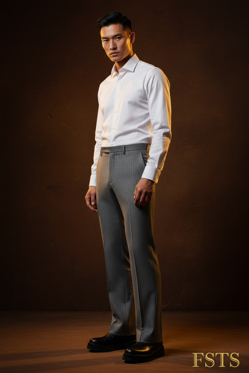 Asian Model Standing - Dark BG