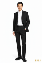 Black Trousers - Black Blazer