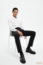 Black Trousers - Relaxed Seated