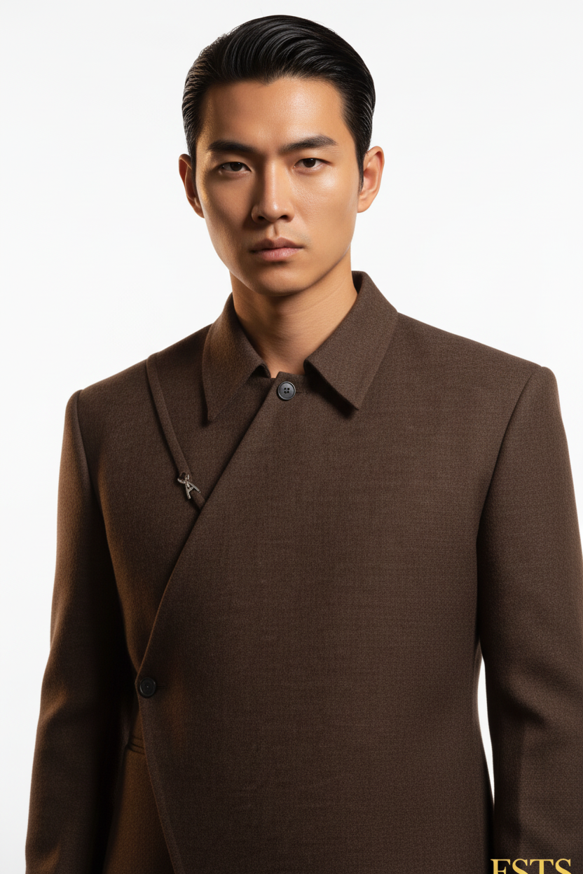 Brown Suit - Detail White