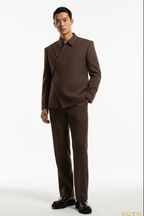 Brown Suit - Leaning White