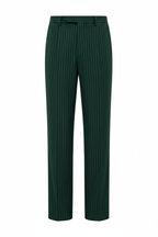 Dark Green Pleated Pants