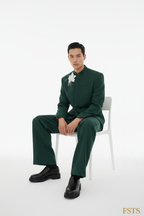 Dark Green Set - Seated White