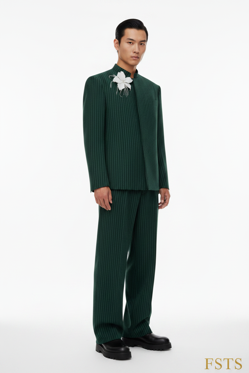 Dark Green Set - Standing White