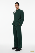 Dark Green Set - Three Quarter White