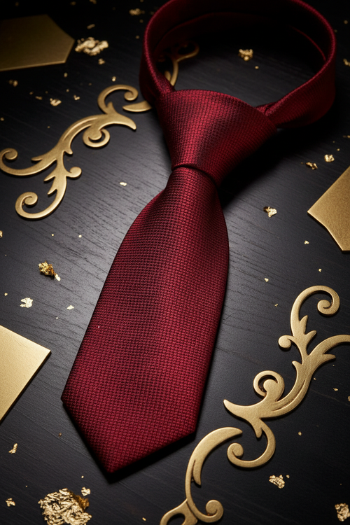 FSTS Red Silk Tie