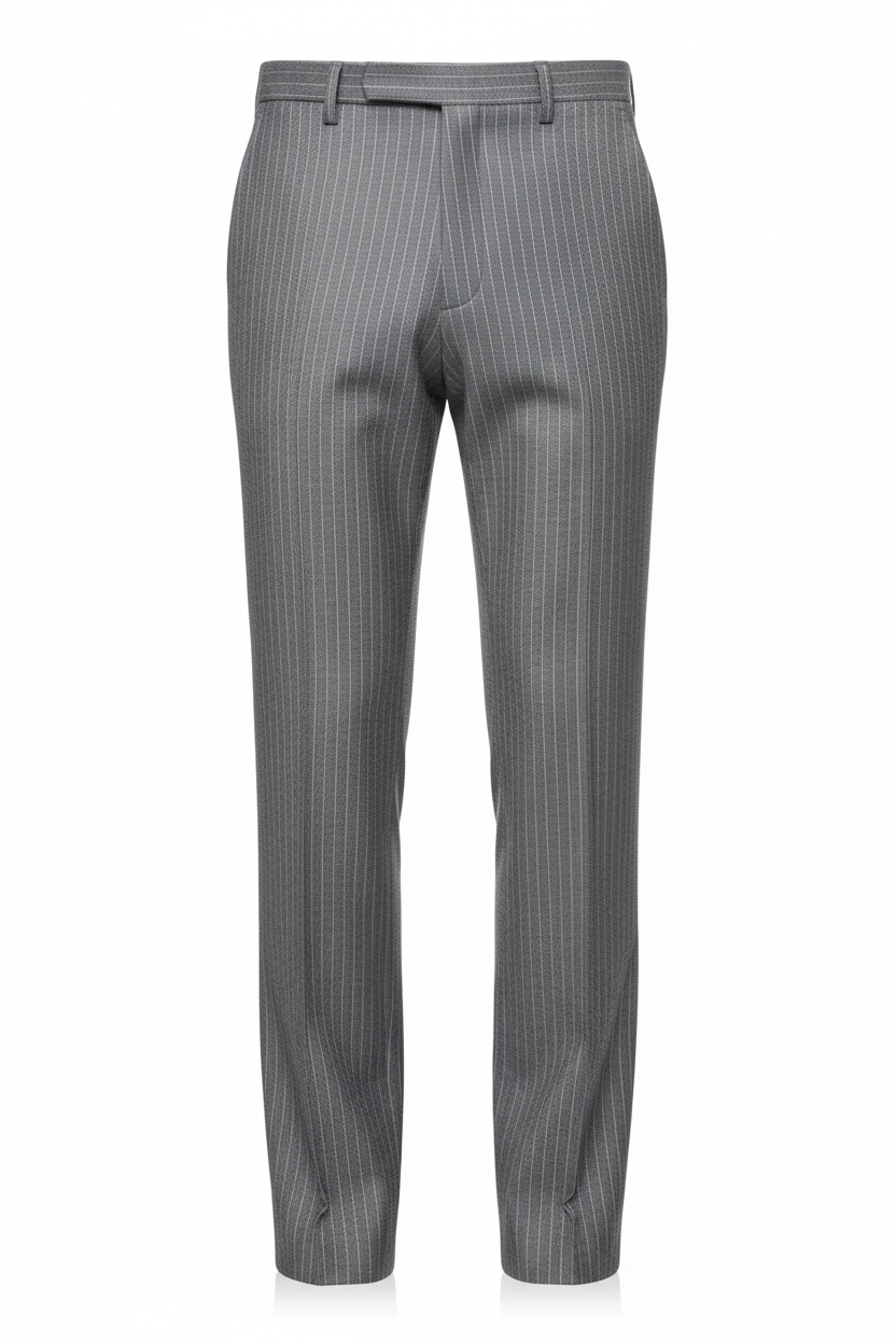 Grey Pinstripe Pants