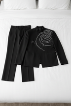 FSTS Black Rose Crystal Set - Bed Flatlay