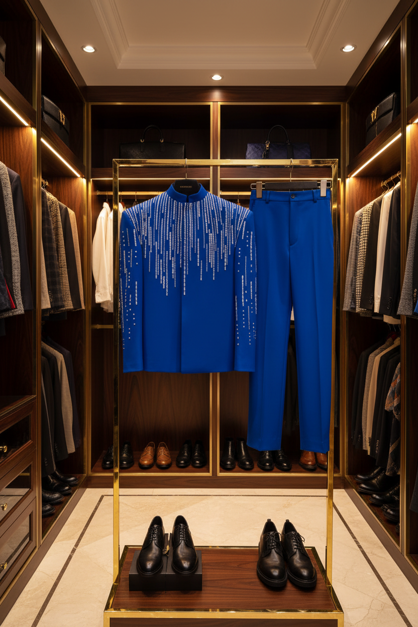 FSTS Royal Blue Crystal Set - Walk-in Closet