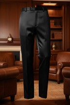 Black Satin Pants - Brown Luxury