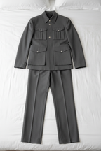FSTS Grey Military Set - Bed Flatlay