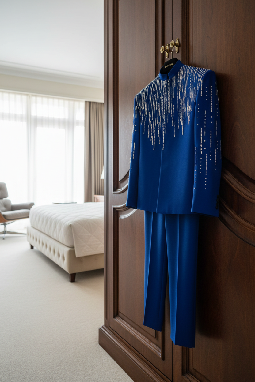 FSTS Royal Blue Crystal Set - Bedroom