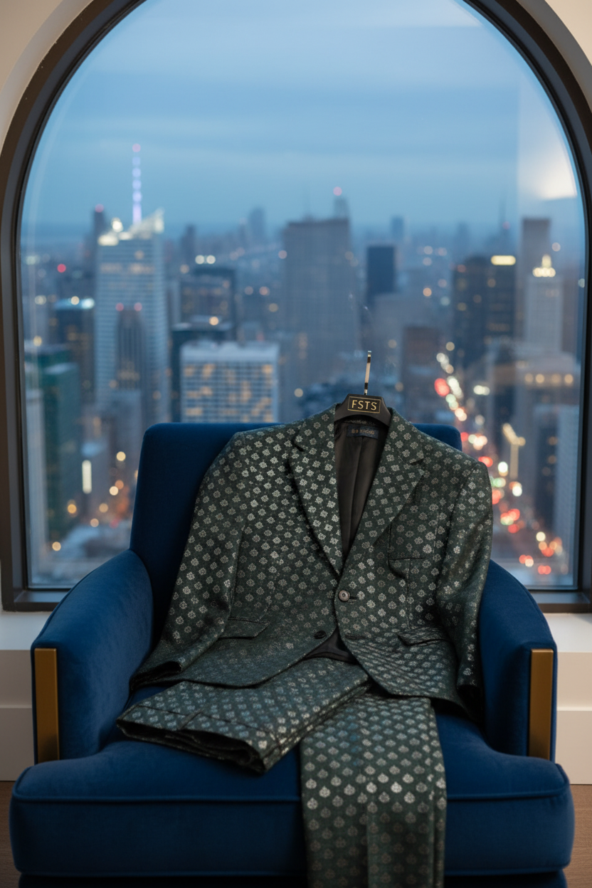 FSTS Green Monogram Set - Armchair