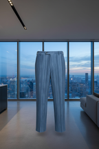 Blue Pleated Pants - City View