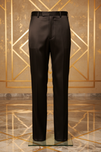Black Satin Pants - Marble Gold