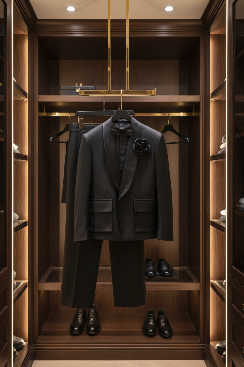 FSTS Black Satin Set - Walk-in Closet