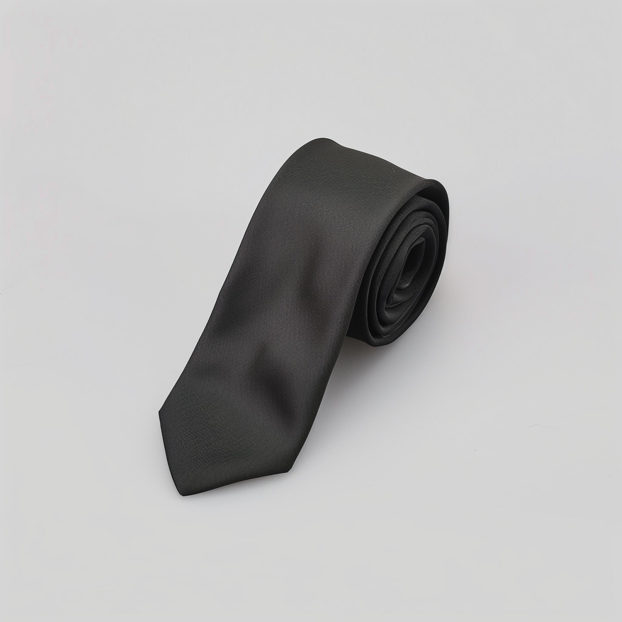 FSTS Classic Black Silk Tie